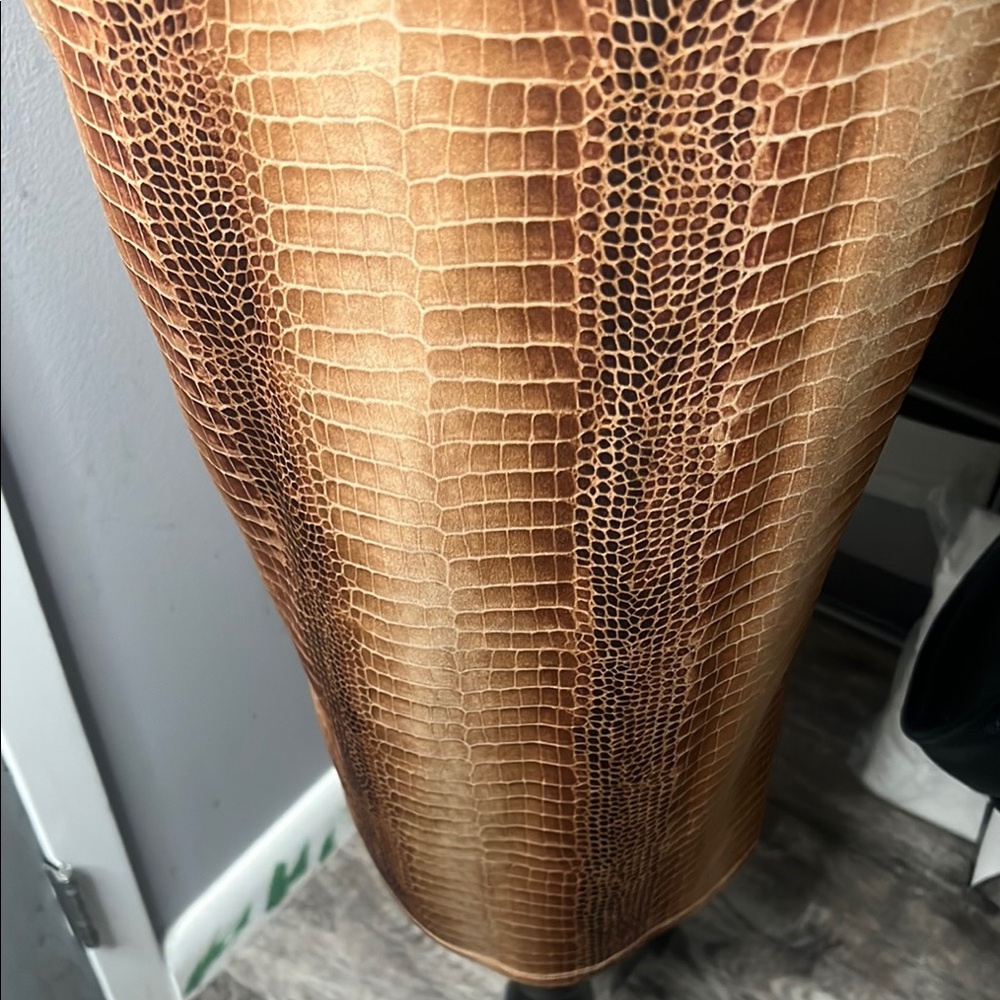 Private Label Brown Bodycon Strapless Dress - Picture 3 of 5
